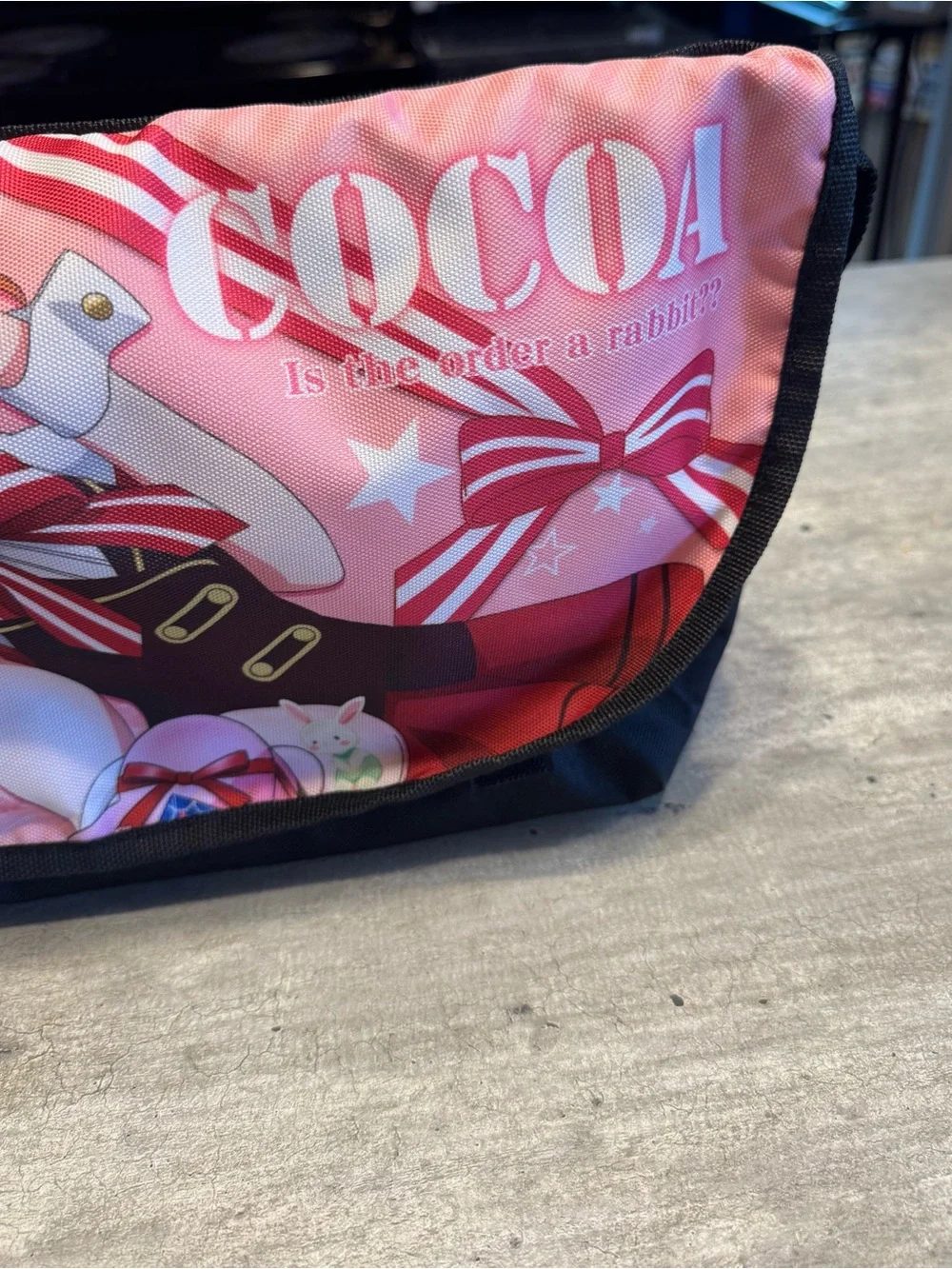 The Is the Order a Rabbit? Cocoa messenger bag by COSPA, featurin Cocoa Hoto EUC
